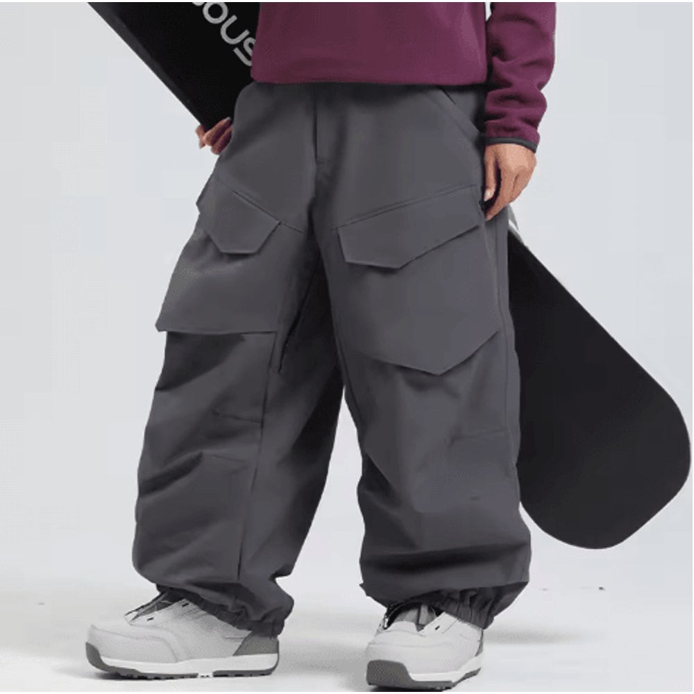 GSOU SNOW Ski Overalls Waterproof Thermal Snowboard Pants For Men Women 1