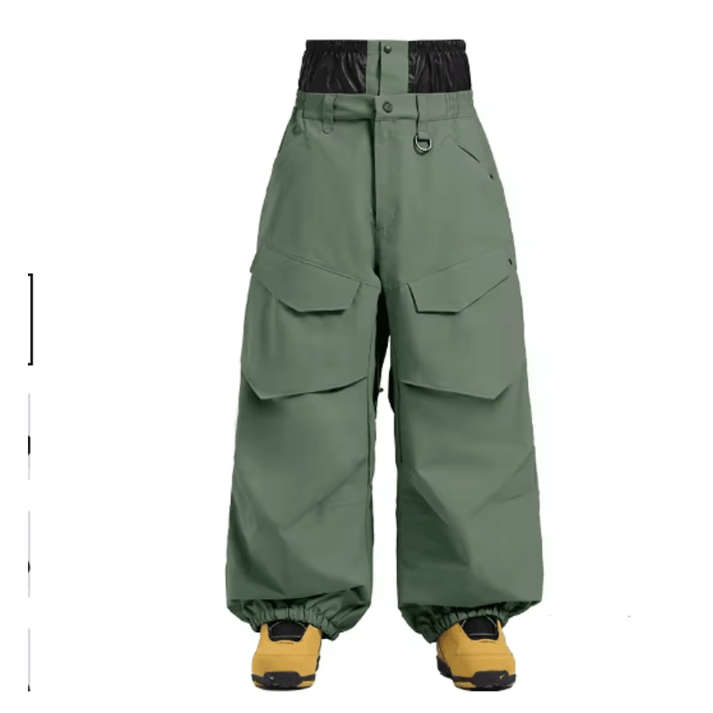 GSOU SNOW Ski Overalls Waterproof Thermal Snowboard Pants For Men Women 4