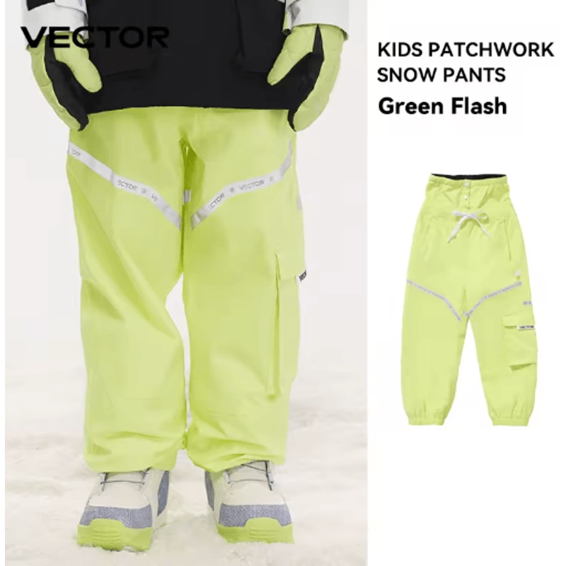 VECTOR Kids Ski Pants Waterproof Windproof Snowboard Trousers For Children 0