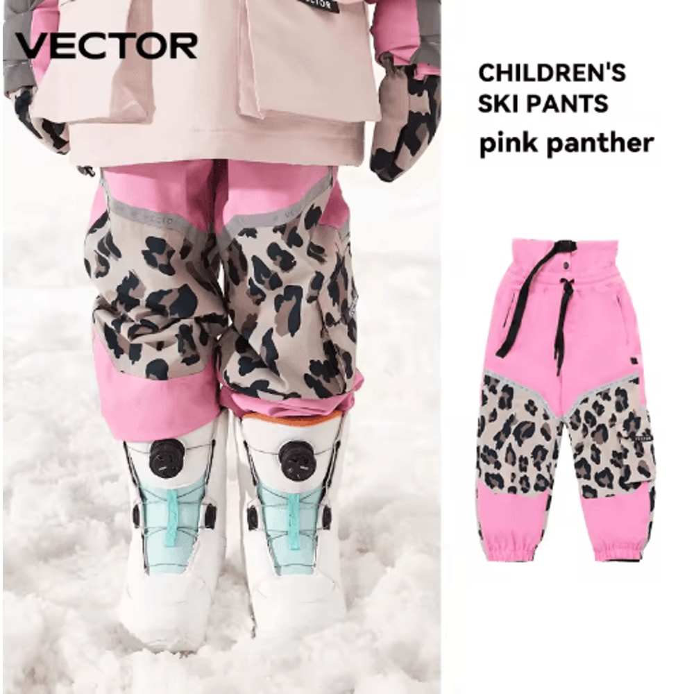 VECTOR Kids Ski Pants Waterproof Windproof Snowboard Trousers For Children 4