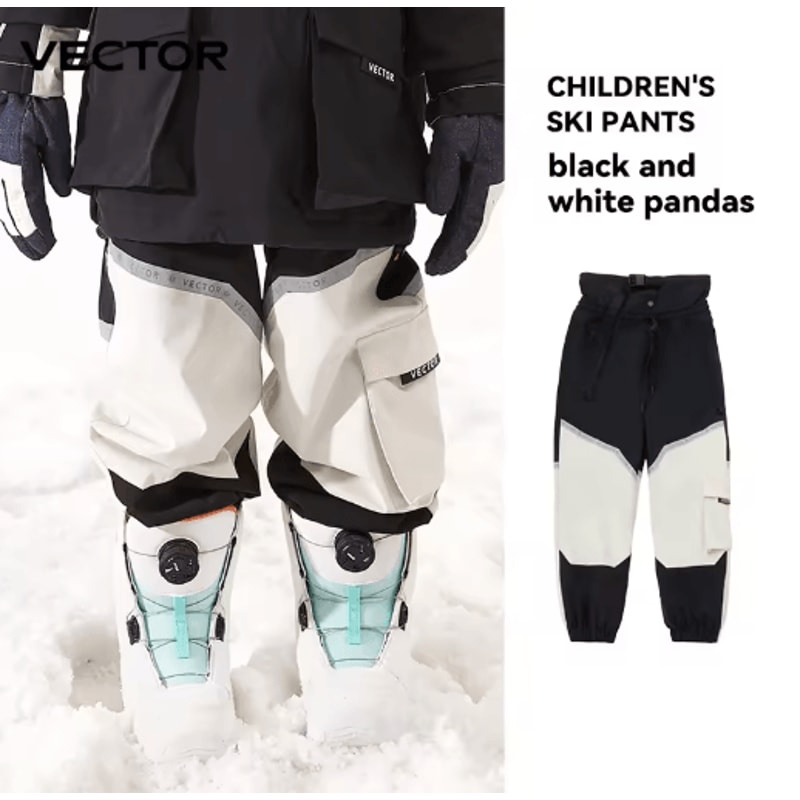 VECTOR Kids Ski Pants Waterproof Windproof Snowboard Trousers For Children 5