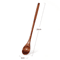 Natural Wooden Tea Spoon Set Long Coffee Dessert Stirring Spoons 0
