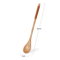 Natural Wooden Tea Spoon Set Long Coffee Dessert Stirring Spoons 3