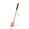 Natural Wooden Tea Spoon Set Long Coffee Dessert Stirring Spoons 5
