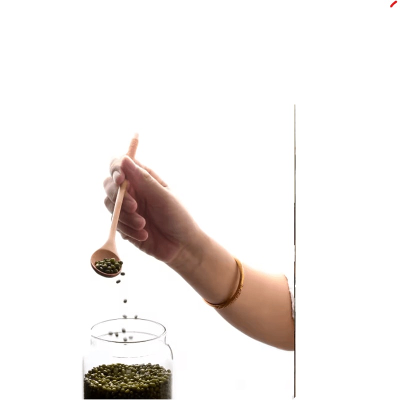 Natural Wooden Tea Spoon Set Long Coffee Dessert Stirring Spoons 8