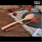 Korean Style Wooden Soup Spoon Long Handle Natural Tea Coffee Spoon 5