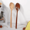 Korean Style Wooden Soup Spoon Long Handle Natural Tea Coffee Spoon 7