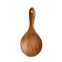 classic wooden rice spoon non stick rice paddle & serving scoop