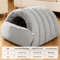 CozyShield Cat Cave Bed SemiEnclosed Warm AntiAnxiety Cat House 2