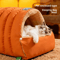 CozyShield Cat Cave Bed SemiEnclosed Warm AntiAnxiety Cat House 6