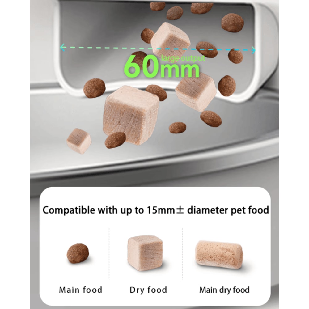 Automatic Cat Feeder Camera Pet Smart Cat Food Kibble Dispenser 24G5GWiFi Tuya APP Control Auto Fee 4