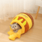 Honey Pot Cat Nest Bed SemiEnclosed Warm Pet Bed For Autumn Winter 2