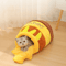 Honey Pot Cat Nest Bed SemiEnclosed Warm Pet Bed For Autumn Winter 6