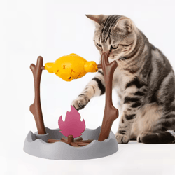 smartplay interactive pet toy feeder – 360° rotating treat dispensing toy