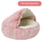 CozyShell Plush Pet Bed SemiEnclosed Warm Cat Nest For Winter Comfort 5