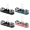 3in1 Triple Cat Bowl 15 Tilted Food Water Feeding Station 8