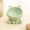 Elevated Tilted Ceramic Cat Bowl Cute Ergonomic Food Water Dish 1