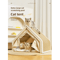 Warm Winter Cat House With Sisal Scratcher SemiEnclosed Cozy Nest 6