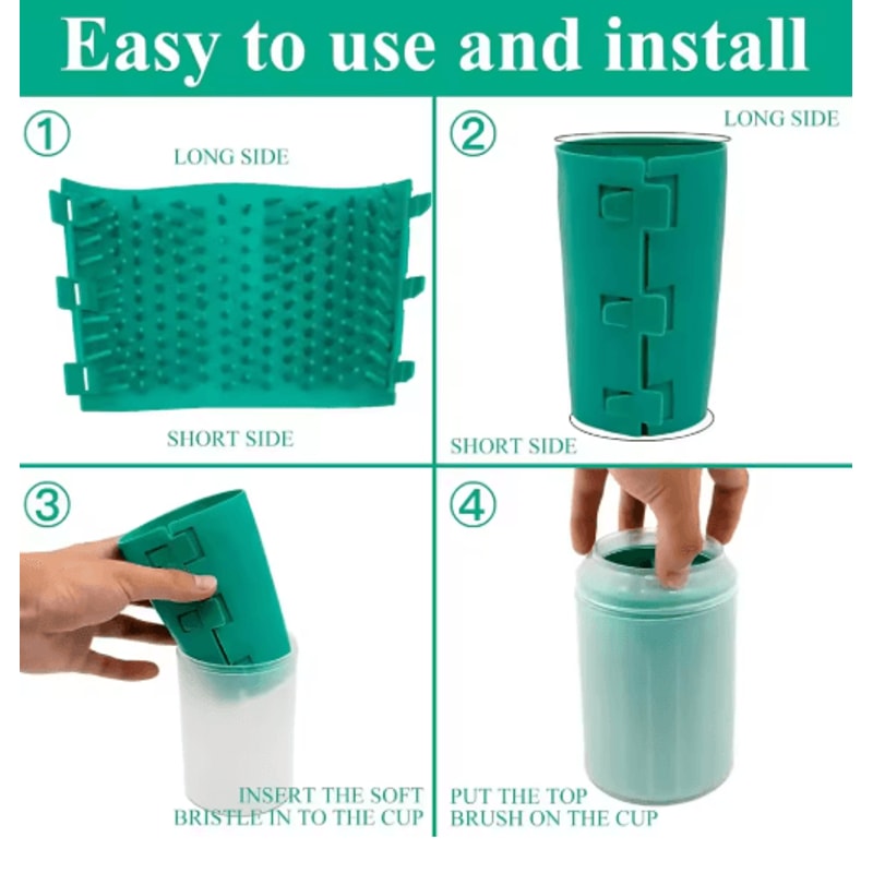 Portable Silicone Pet Paw Cleaner Gentle Dog Cat Foot Wash Cup 7