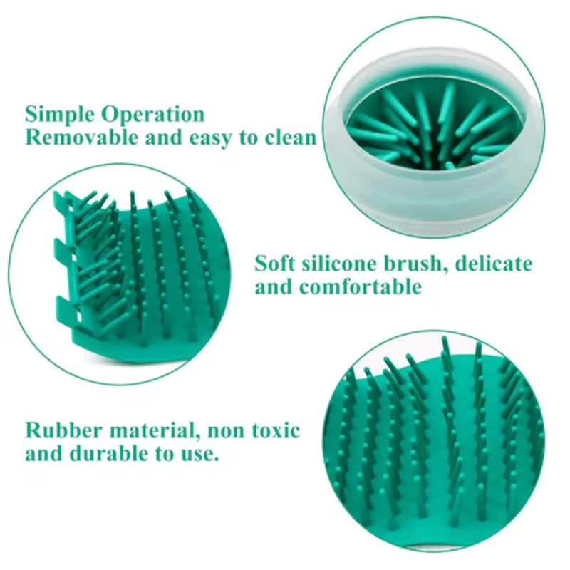 Portable Silicone Pet Paw Cleaner Gentle Dog Cat Foot Wash Cup 8