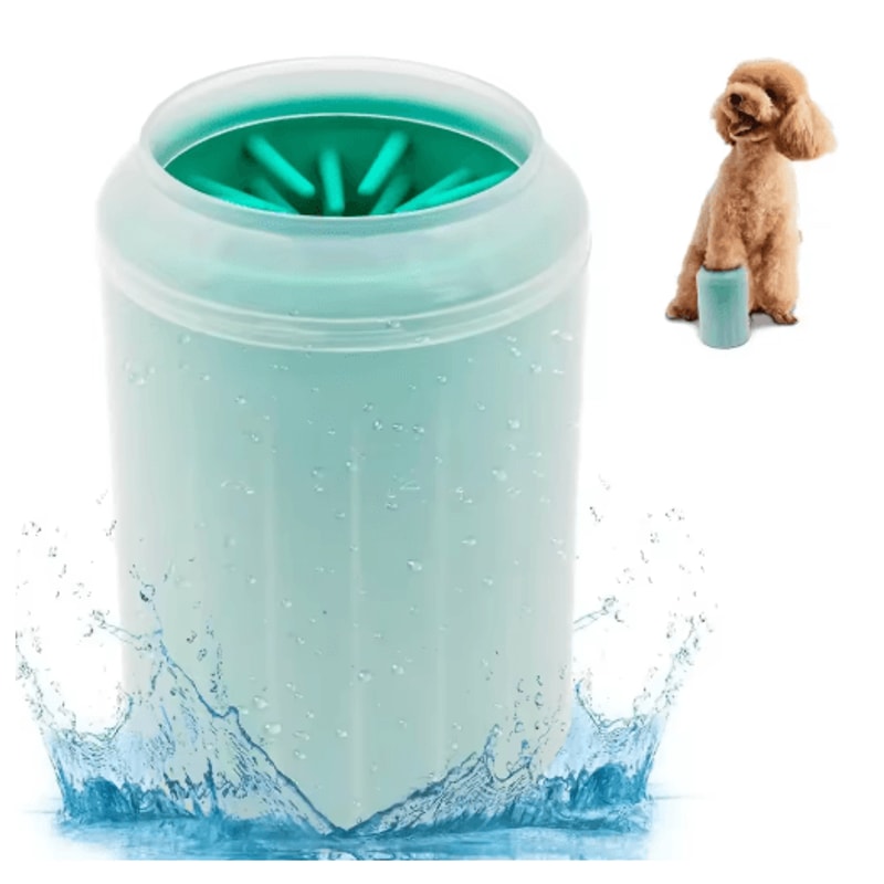Portable Silicone Pet Paw Cleaner Gentle Dog Cat Foot Wash Cup 0
