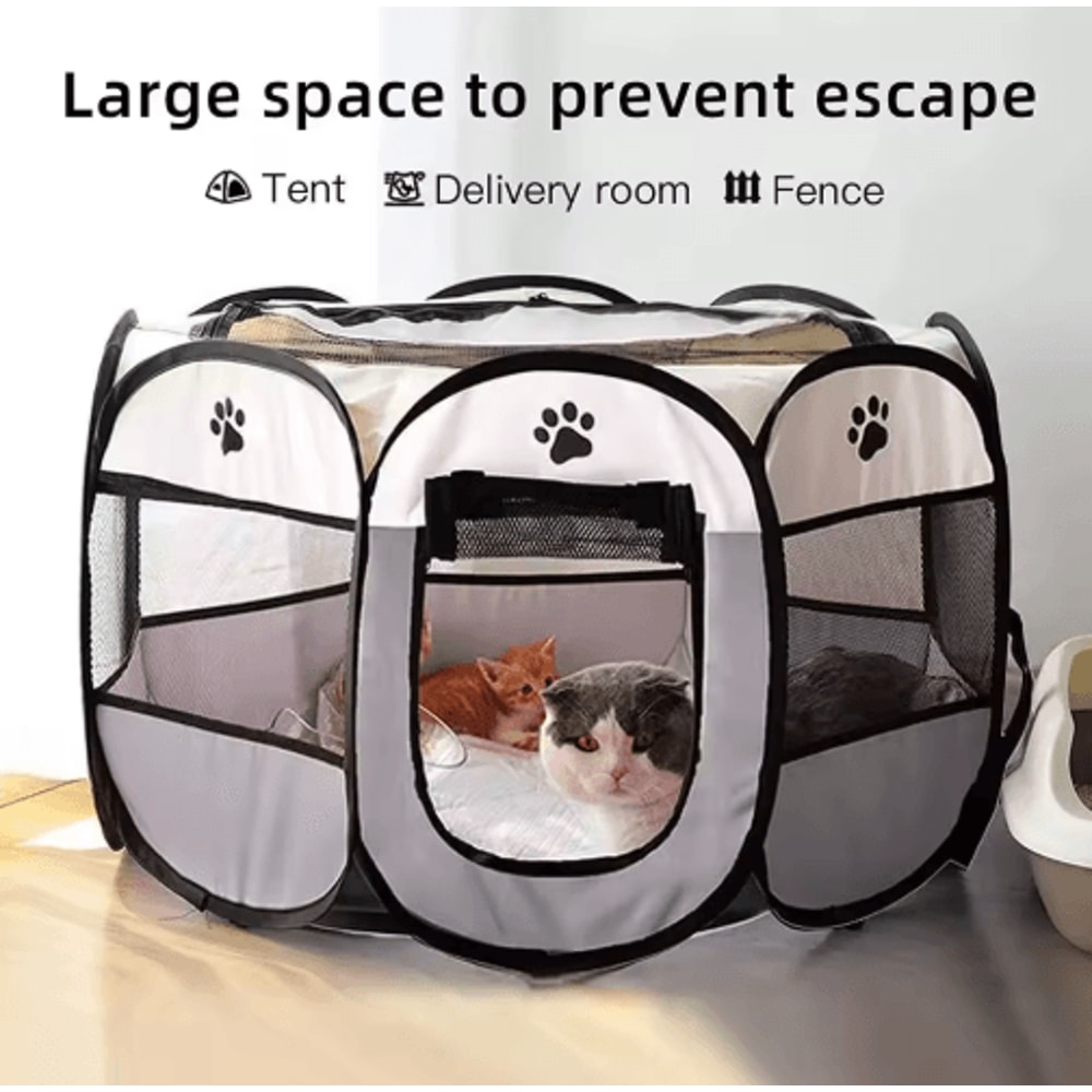 Portable Foldable Cat Tent Outdoor Travel Pet House Playpen 10