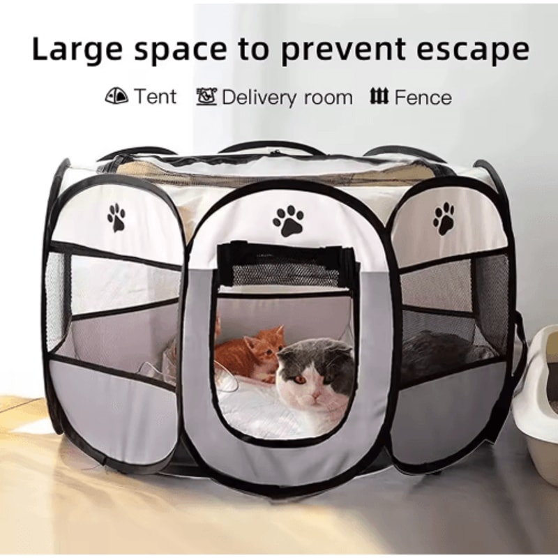 Portable Foldable Cat Tent Outdoor Travel Pet House Playpen 10