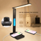10W Wireless Charging LED Desk Lamp With Clock Calendar Eye Protection 0