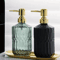 Refillable Glass Soap Dispenser Elegant Bathroom Liquid Soap Pump Bottle 5
