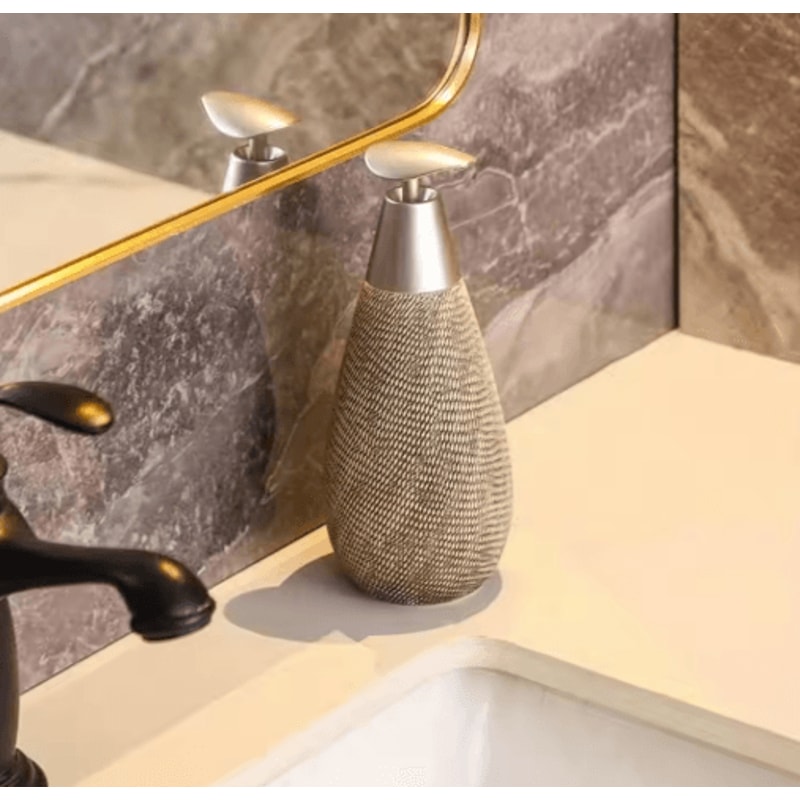 Retro Ceramic Soap Dispenser Stylish Pump Bottle For Bathroom Kitchen 2
