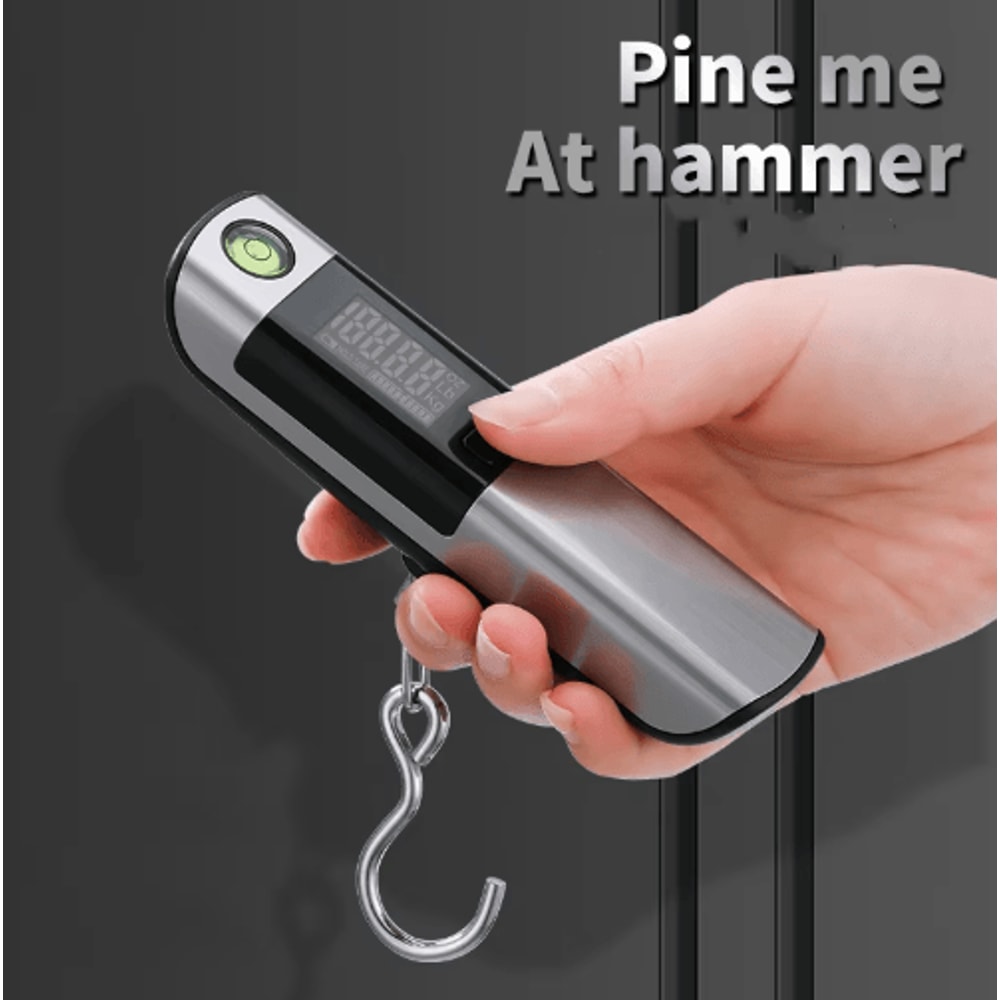 Portable Digital Luggage Scale With Measuring Tape High Precision 50kg Hook Scale 3