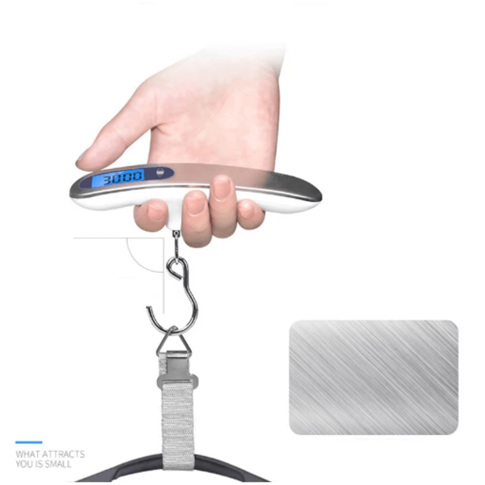 Portable Digital Luggage Scale 50kg Electronic Hanging Travel Scale 9