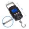 Digital Hanging Scale With Tape Measure 50kg Portable Luggage Fishing Scale 1