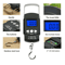 Digital Hanging Scale With Tape Measure 50kg Portable Luggage Fishing Scale 0