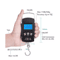 Digital Hanging Scale With Tape Measure 50kg Portable Luggage Fishing Scale 5