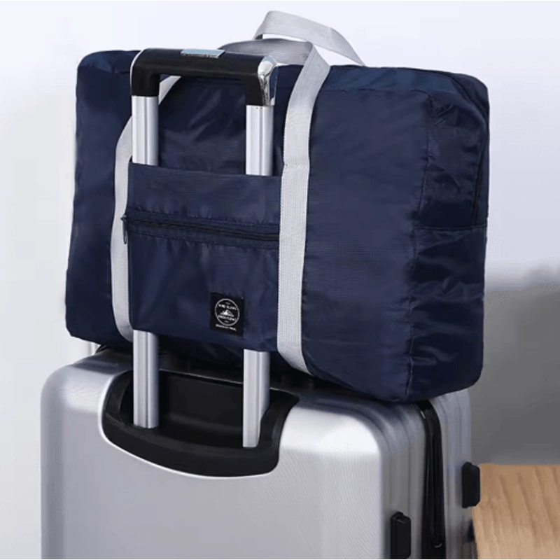 Foldable Large Capacity Travel Bag Lightweight CarryOn Weekend Duffle Tote 1