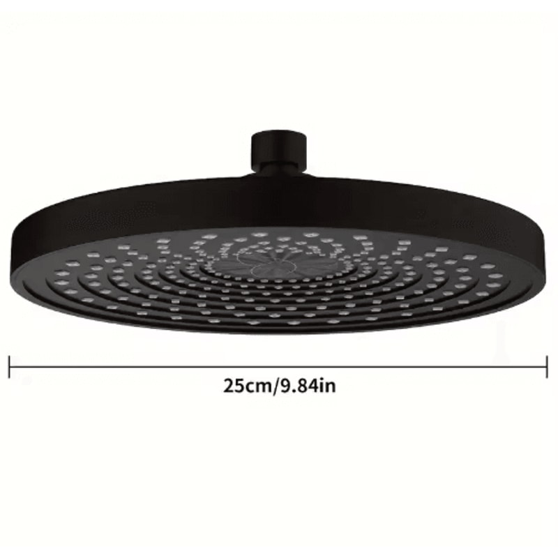 25cm High Pressure Rainfall Shower Head Large Flow Pressurized Bathroom Upgrade 1