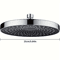 25cm High Pressure Rainfall Shower Head Large Flow Pressurized Bathroom Upgrade 2
