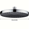 25cm High Pressure Rainfall Shower Head Large Flow Pressurized Bathroom Upgrade 2