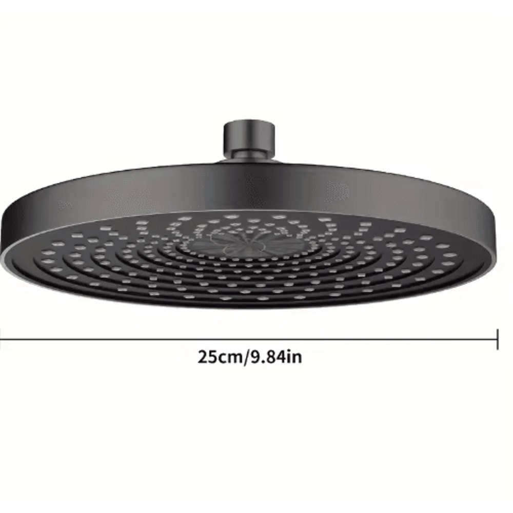 25cm High Pressure Rainfall Shower Head Large Flow Pressurized Bathroom Upgrade 3