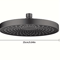 25cm High Pressure Rainfall Shower Head Large Flow Pressurized Bathroom Upgrade 3