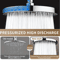 25cm High Pressure Rainfall Shower Head Large Flow Pressurized Bathroom Upgrade 5