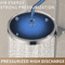 25cm High Pressure Rainfall Shower Head Large Flow Pressurized Bathroom Upgrade 6