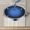 25cm High Pressure Rainfall Shower Head Large Flow Pressurized Bathroom Upgrade 6