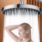 25cm High Pressure Rainfall Shower Head Large Flow Pressurized Bathroom Upgrade 7