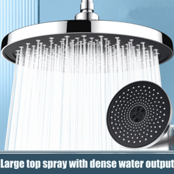 25cm high pressure rainfall shower head – large flow pressurized bathroom upgrade