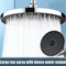 25cm High Pressure Rainfall Shower Head Large Flow Pressurized Bathroom Upgrade 0