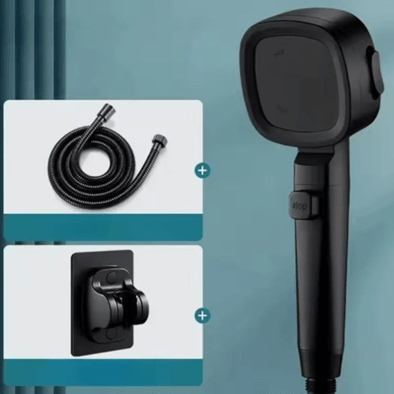 High Pressure Rain Shower Head Boosted Water Flow Bathroom Upgrade 1