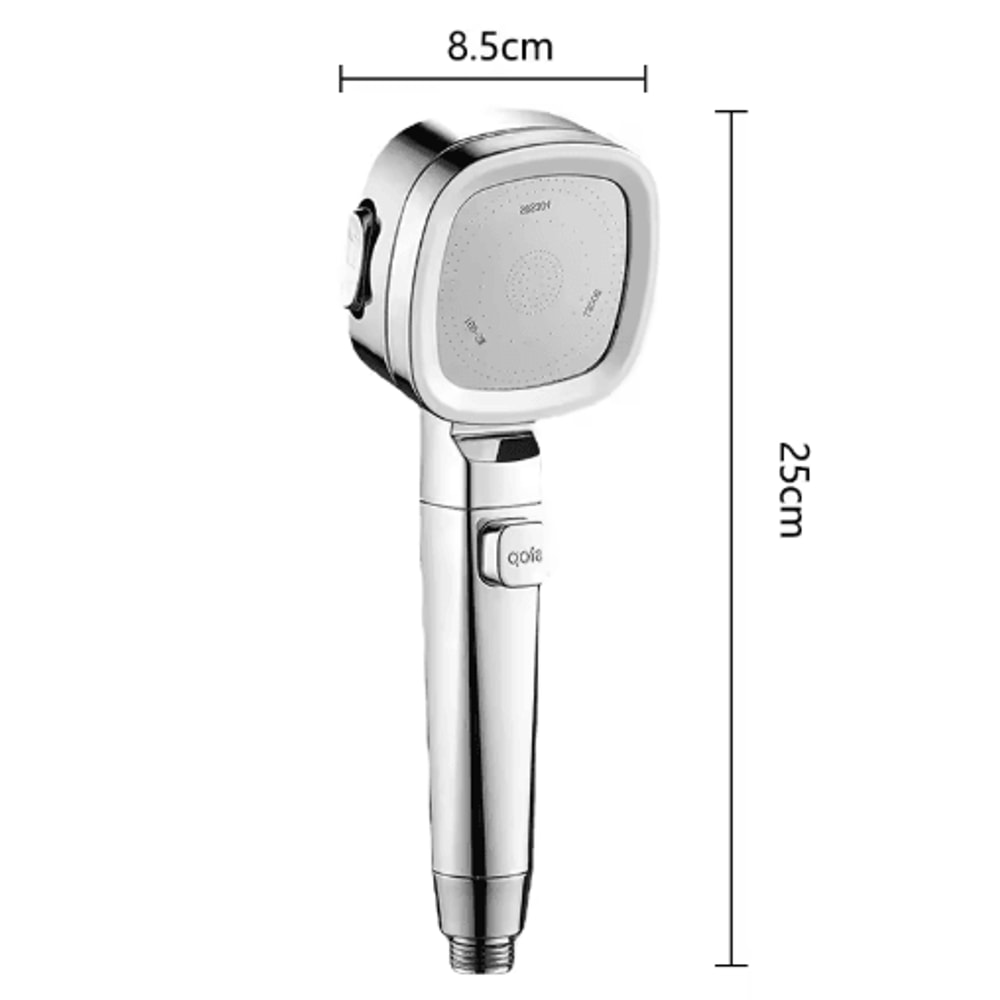High Pressure Rain Shower Head Boosted Water Flow Bathroom Upgrade 7