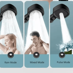 high pressure rain shower head – boosted water flow bathroom upgrade